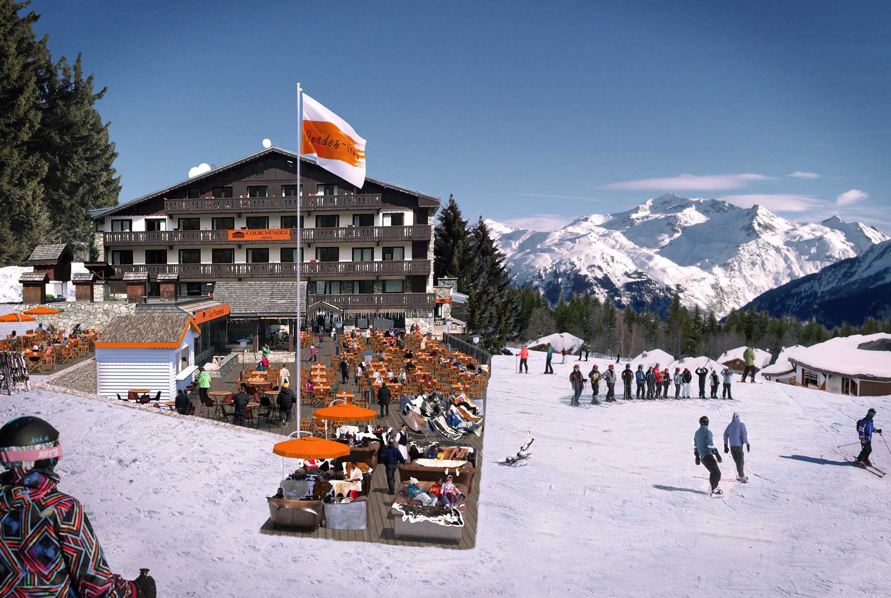 Rather like the ski lift from Bozel, the demolition and