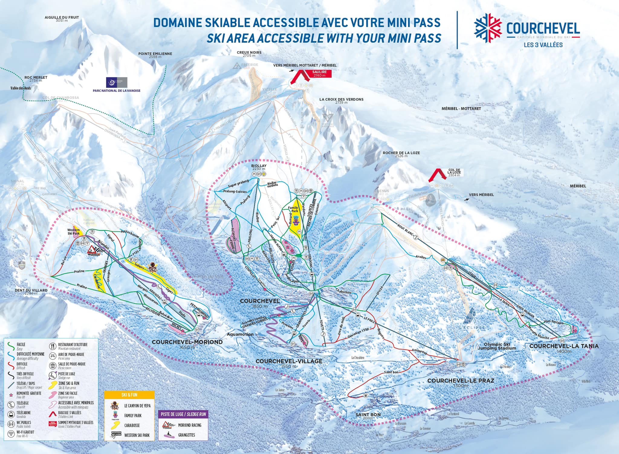 La Tania latania.co.uk La Tania Ski Resort, skiing snowboard