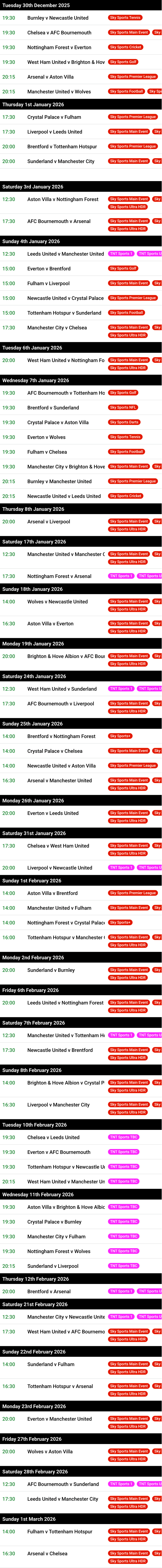 Usually updated Saturdays